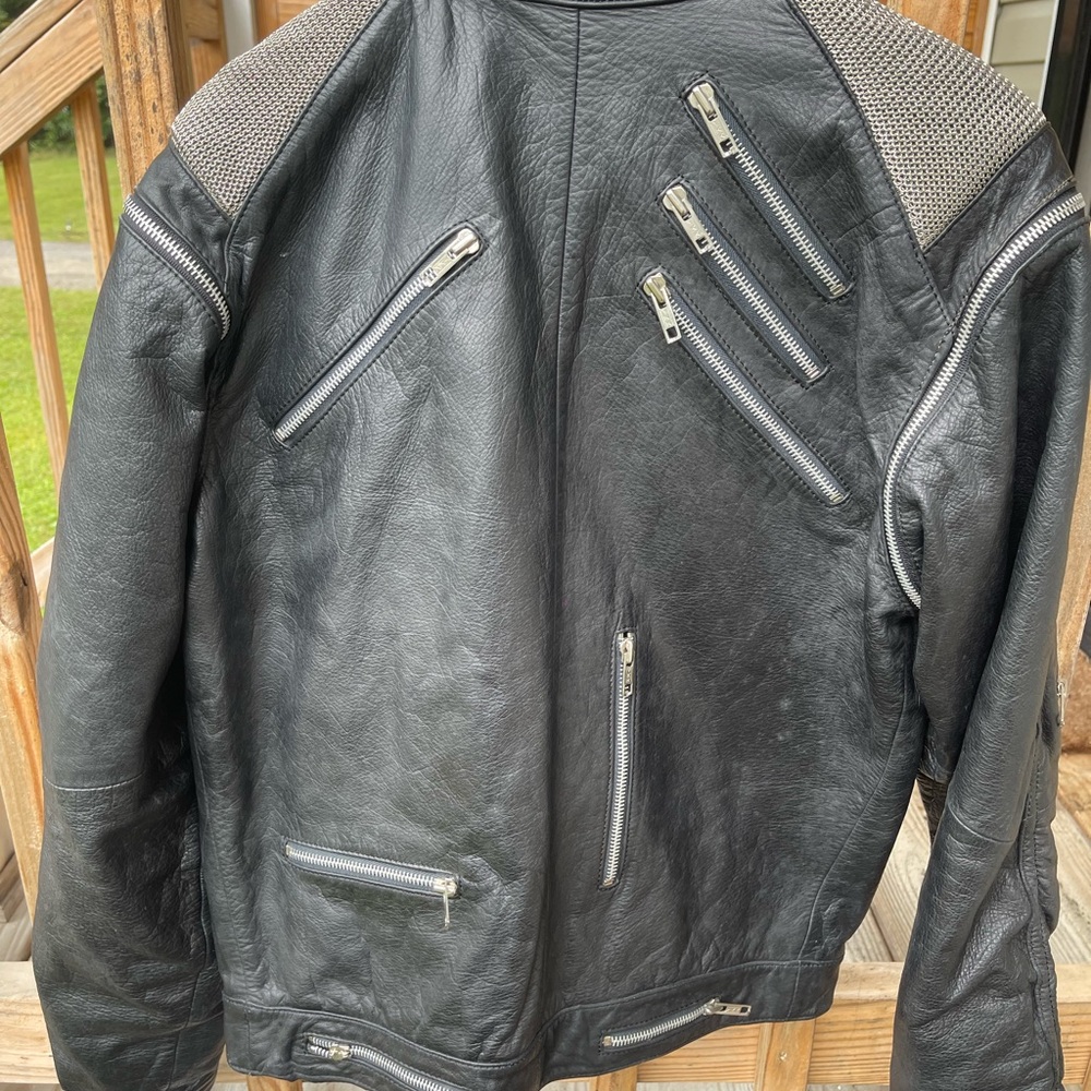 Vintage Micheal Jackson Beat It leather jacket size small - Picture 5 of 8